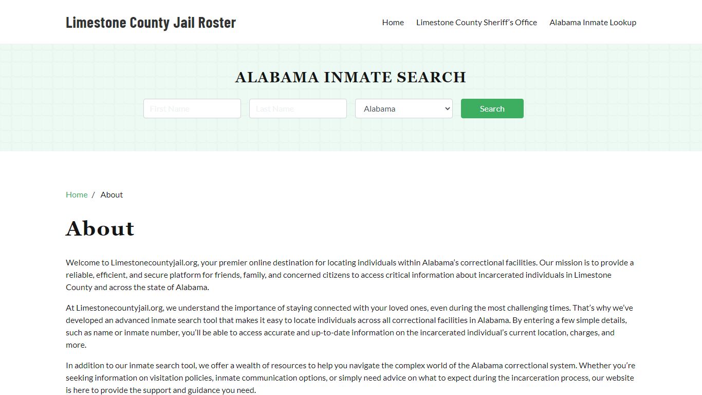 About - limestonecountyjail.org